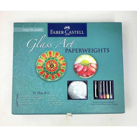 Faber Castell Art Fabercastell Glass Art Paperweights Kit Creative